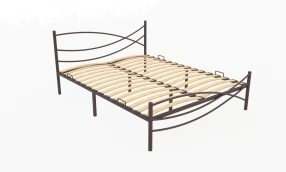 Кровать Калифорния Металл, 160х190 мм, Коричневый муар, Коричневый муар, 1630