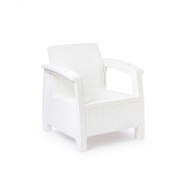 Кресло «Ротанг», 73x70x79 см, без подушки, цвет белый